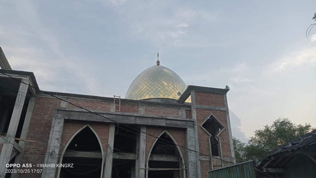 Kubah Masjid Al-Munir Glagah Wangi Sugih Waras Bojonegoro